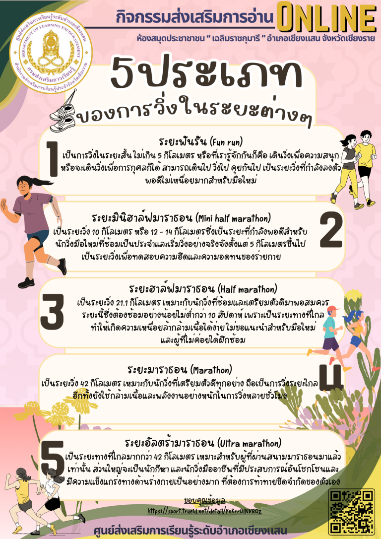 5ประเภทของการวิ่งระยะต่างๆ